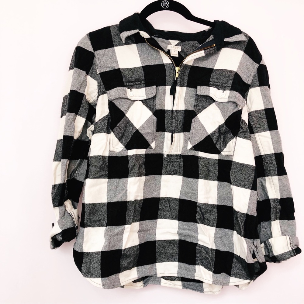 J.Crew Buffalo Check Flannel Shirt Jacket